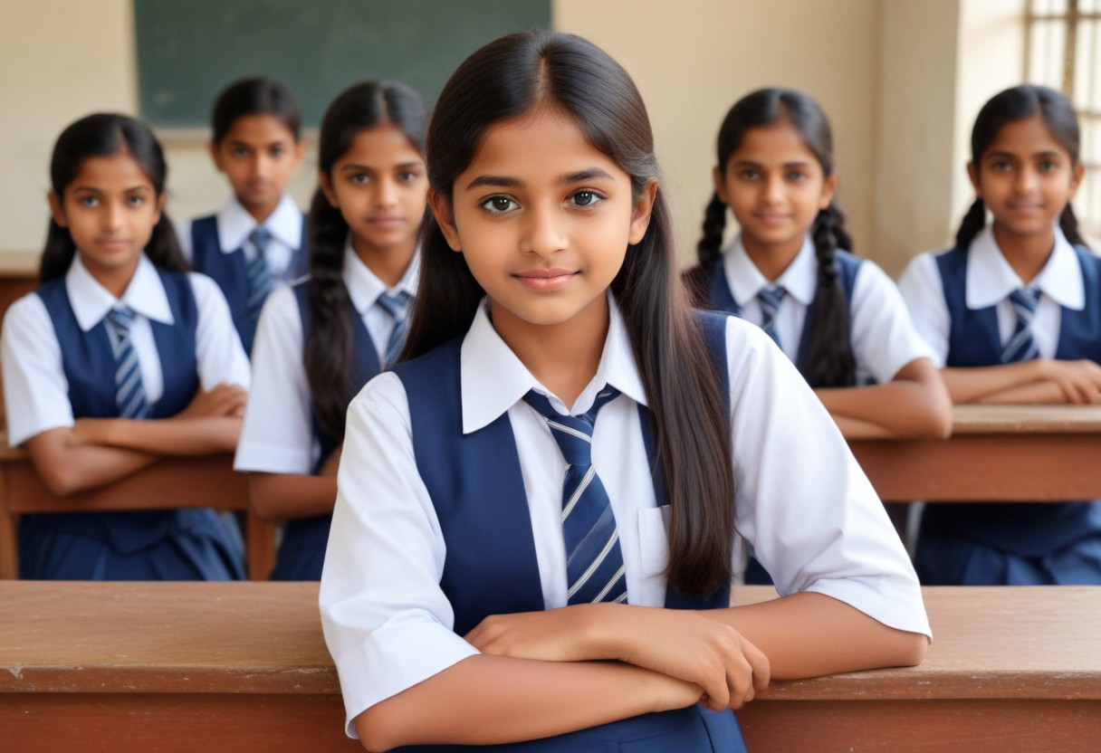 pikaso_texttoimage_nice 10th standard indian girl Good looking classp